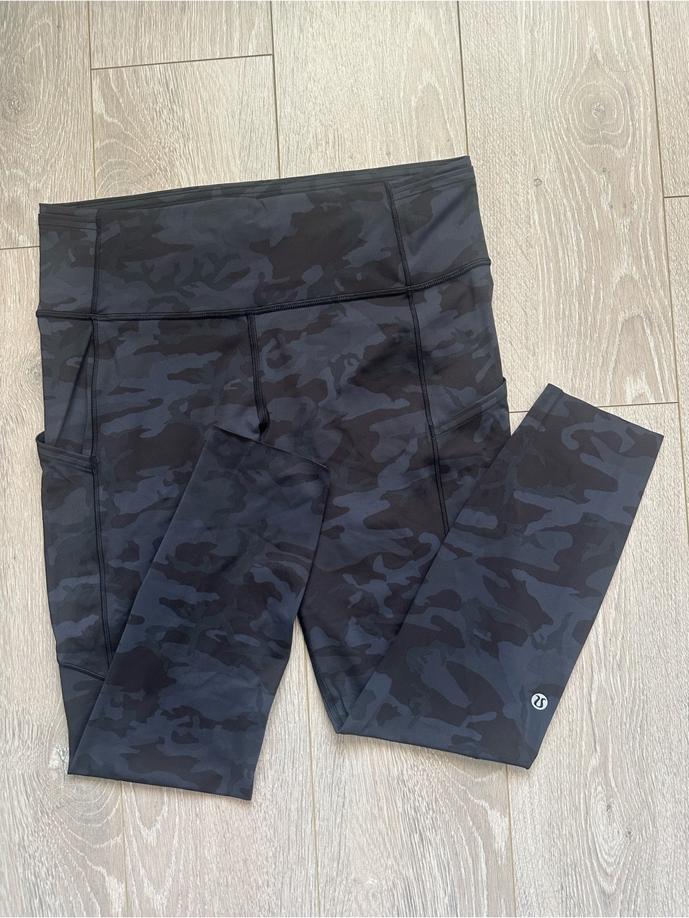 Lululemon Leggings Fast and Free Tight II 25" *Non-Reflective Nulux Camo Sz 10